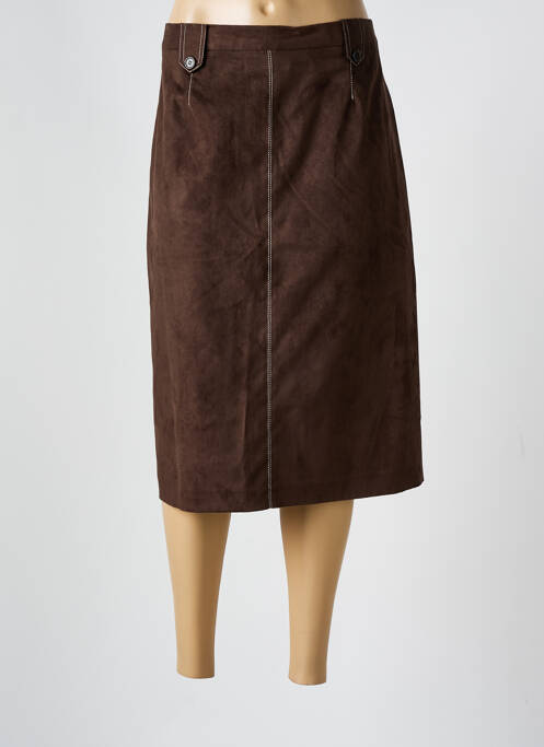 Fustă midi maro PAUL MATIS femeie