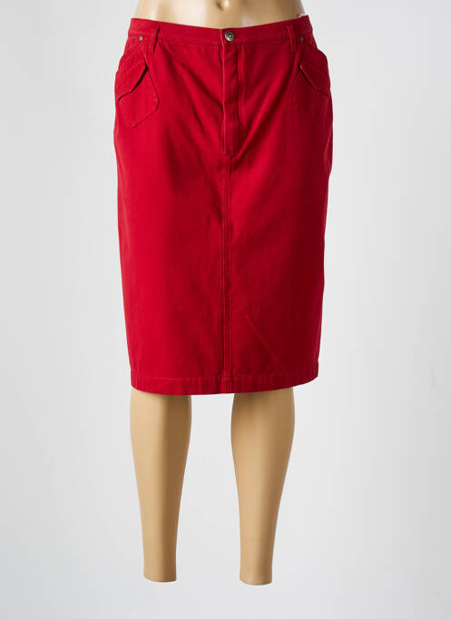Fustă midi roșu BRUNO SAINT HILAIRE femeie