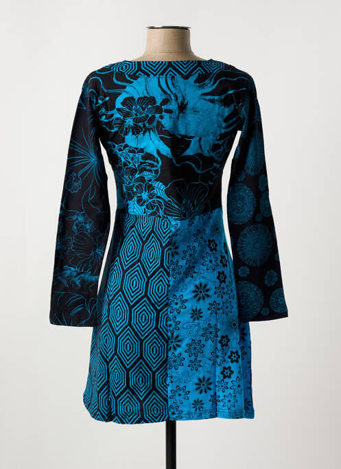 Tunică mâneci lungi albastru COTON DU MONDE femeie