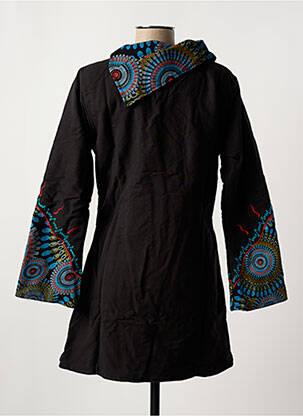 Jachete casual croială cambrată negru COTON DU MONDE femeie