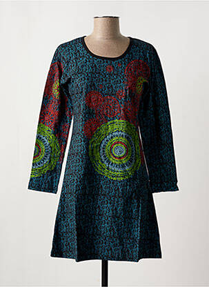 Tunică mâneci lungi albastru COTON DU MONDE femeie