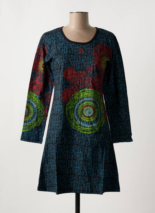 Tunică mâneci lungi albastru COTON DU MONDE femeie