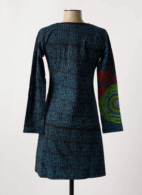 Tunică mâneci lungi albastru COTON DU MONDE femeie