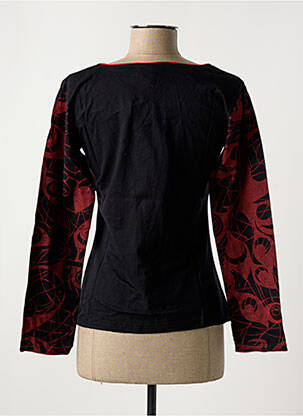 Tricou mâneci lungi mâneci lungi negru COTON DU MONDE femeie