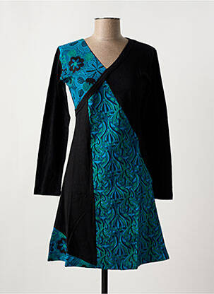 Tunică mâneci lungi albastru COTON DU MONDE femeie