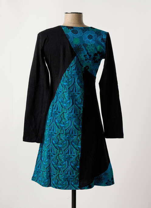 Tunică mâneci lungi albastru COTON DU MONDE femeie