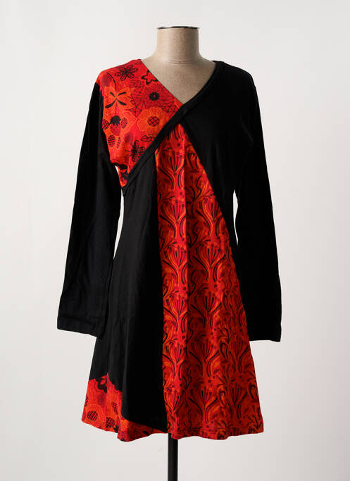 Tunică mâneci lungi roșu COTON DU MONDE femeie