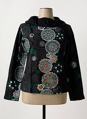 Tricou negru COTON DU MONDE femeie