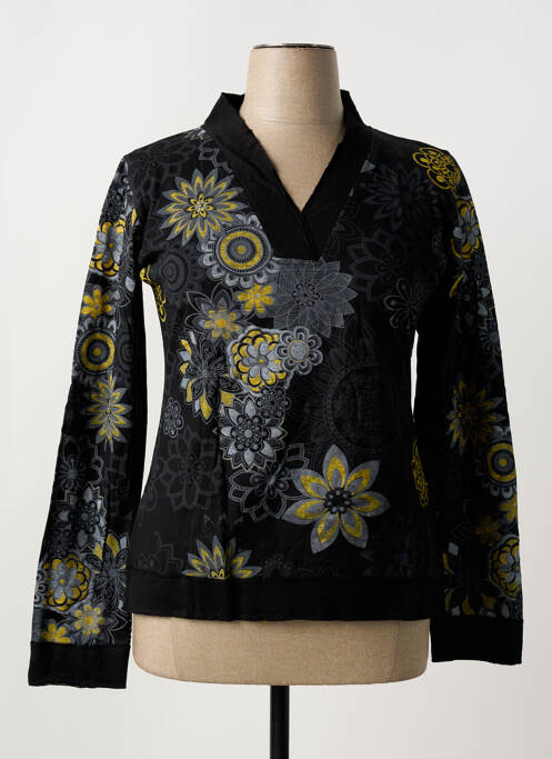 Tricou negru COTON DU MONDE femeie