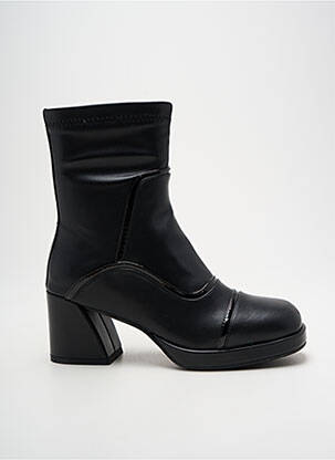 Botine/ghete material neted toc de 4 la 6 cm negru NOA HARMON femeie