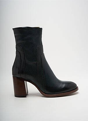 Botine/ghete material neted toc de 4 la 6 cm verde MJUS femeie