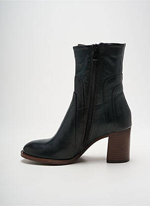 Botine/ghete material neted toc de 4 la 6 cm verde MJUS femeie