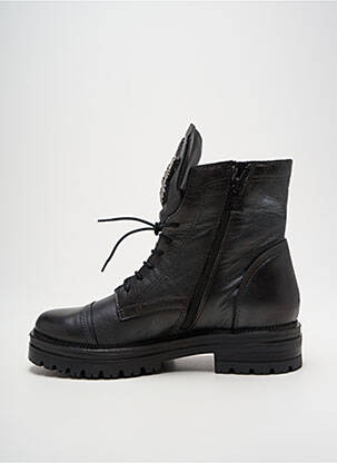 Botine/ghete material neted toc de 4 la 6 cm negru MJUS femeie