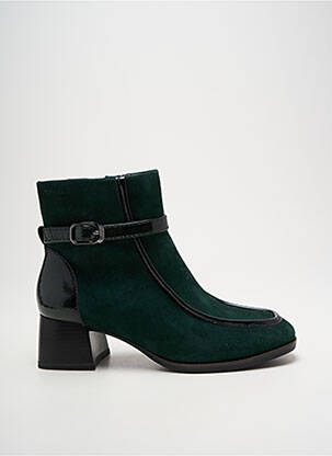 Botine/ghete material neted toc de 4 la 6 cm verde TAMARIS femeie