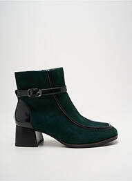 Botine/ghete material neted toc de 4 la 6 cm verde TAMARIS femme