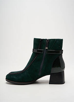 Botine/ghete material neted toc de 4 la 6 cm verde TAMARIS femeie