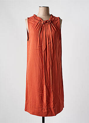 Rochie midi portocaliu COULEURS DU TEMPS femeie