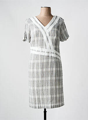 Rochie midi gri MERI & ESCA femeie