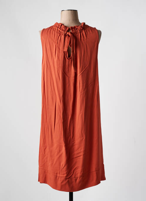 Rochie midi portocaliu COULEURS DU TEMPS femeie