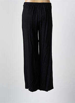 Pantalon drept țesătură poplin mărime normală negru COULEURS DU TEMPS femeie
