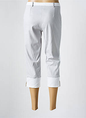 Pantalon trei sferturi elasticitate mărime normală alb MERI & ESCA femeie