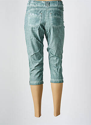 Pantalon trei sferturi talie elastică mărime normală verde MERI & ESCA femeie