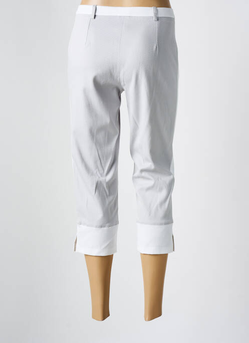 Pantalon trei sferturi elasticitate mărime normală alb MERI & ESCA femme