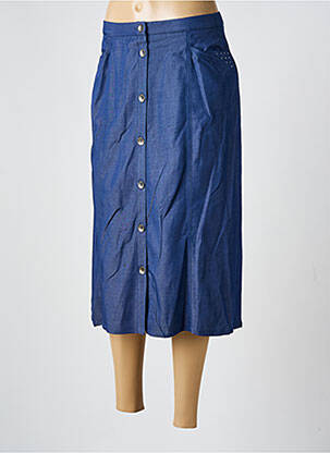 Fustă midi albastru GUY DUBOUIS femeie