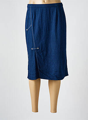Fustă midi albastru GUY DUBOUIS femeie