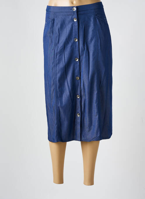 Fustă midi albastru GUY DUBOUIS femeie