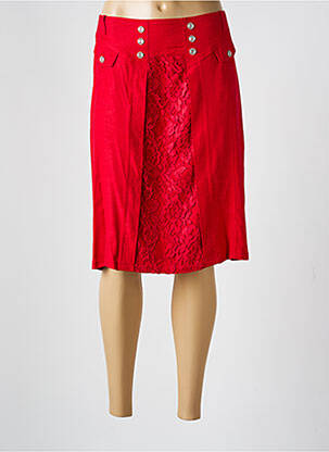 Fustă midi roșu GUY DUBOUIS femeie