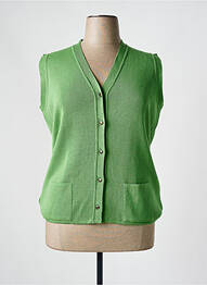 Vestă fără mâneci plasă fină verde TELMAIL femme