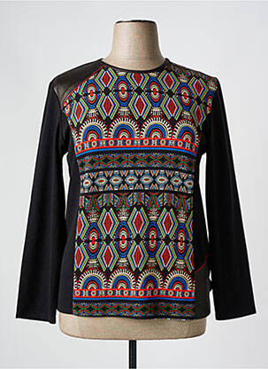 Tricou mâneci lungi mâneci lungi negru GEVANA femeie