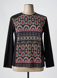 Tricou mâneci lungi mâneci lungi negru GEVANA femme