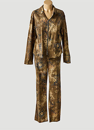 Set pantaloni croială dreaptă maro CLAUDE DE SAIVRE femeie
