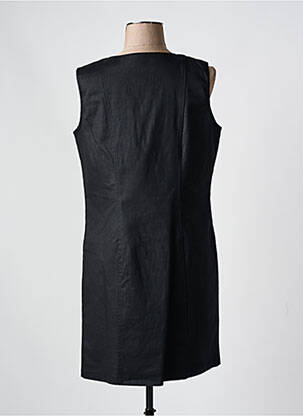 Rochie midi fără mâneci fără mâneci negru ATLANTA femeie
