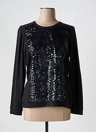 Top croială cambrată mâneci lungi negru ROSE ELECTRON femeie