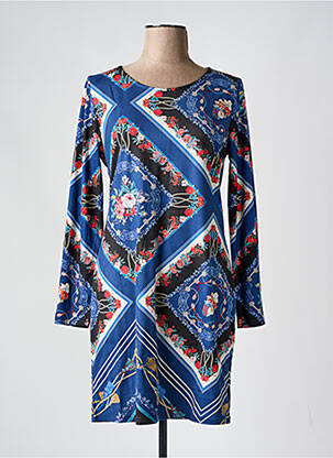 Rochie scurtă albastru 101 IDEES femeie