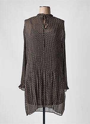 Rochie scurtă croială fluidă mâneci lungi negru ESCANDELLE femeie