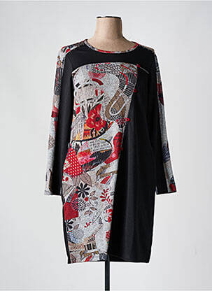 Rochie scurtă mâneci lungi mâneci lungi negru KALISSON femeie