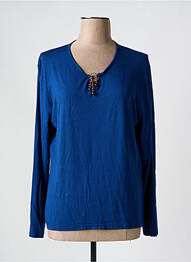 Tricou mâneci lungi mâneci lungi albastru JEAN DELFIN femme