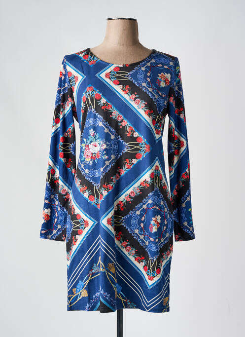 Rochie scurtă albastru 101 IDEES femeie