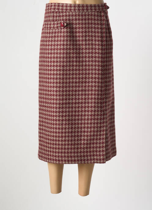 Fustă midi roșu CASTILLE femeie