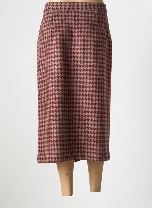 Fustă midi roșu CASTILLE femeie