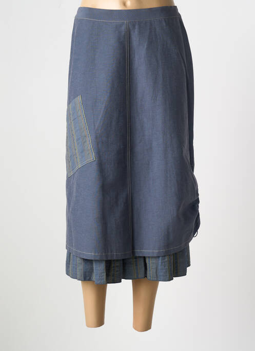 Fustă midi albastru GEVANA femeie