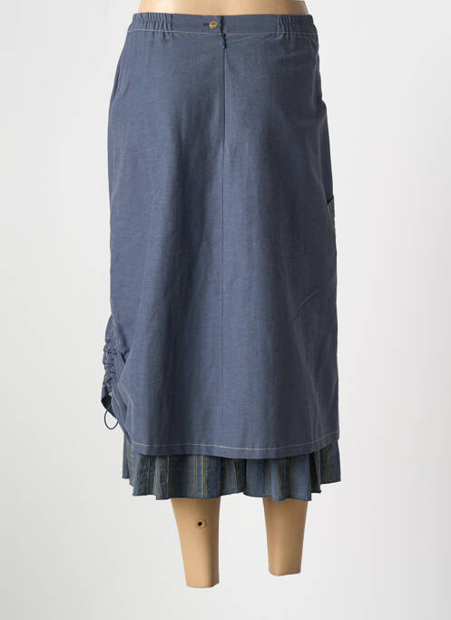 Fustă midi albastru GEVANA femeie