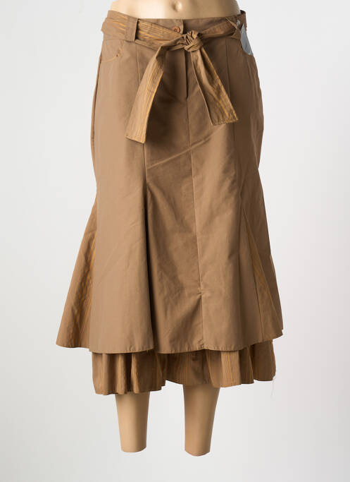 Fustă midi maro COTE ANGLAISE femeie