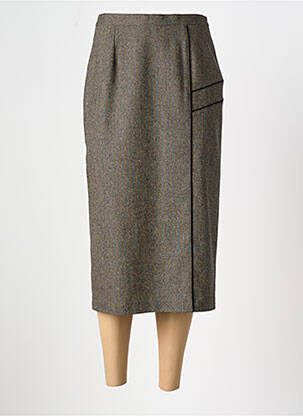 Fustă midi negru FRANCE RIVOIRE femeie