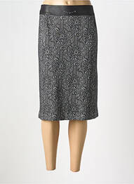Fustă midi elasticitate gri GEVANA femme