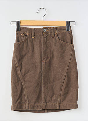 Fustă scurtă maro SETRAK femeie